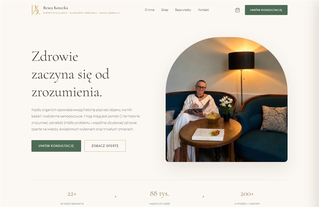 Podgląd strony — Beata Kotecka